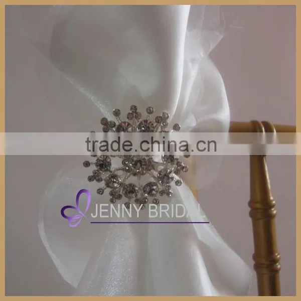 C147D White Wedding Chair Brooch Sash for Sale photo-5