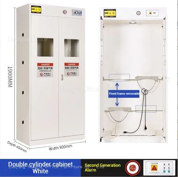 Medical Single Bottle Gas Cylinder Locker-GSC287 With Portable Loading Pedal & 85dB High-decibel Alarm for Clinical Diagnostic Center photo-2