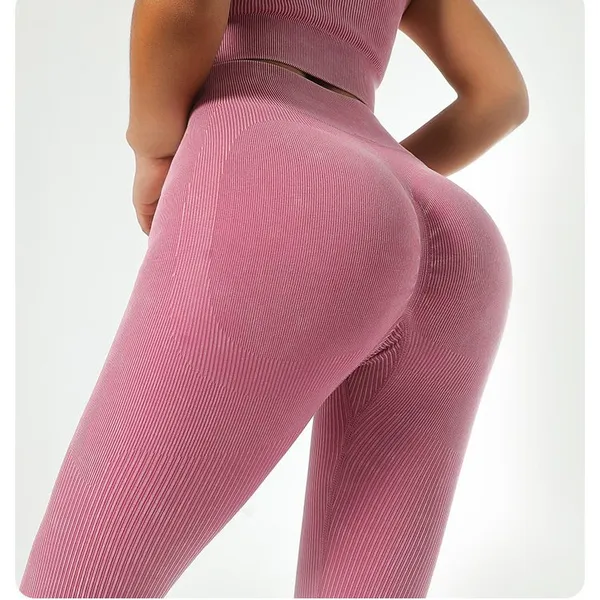 New Women Seamless Yoga Set Fitness Sports 5 Piece Gym Clothing Women Gym Yoga Set Workout Sets Yoga Top and Sportswear Suit photo-3