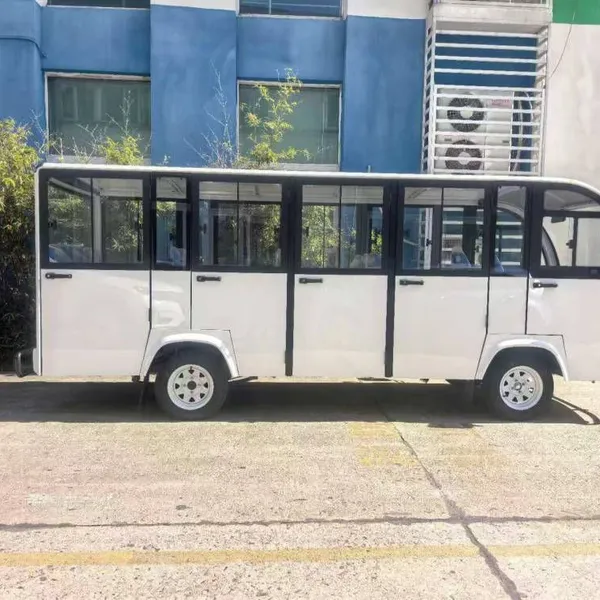 14-seater Fully Enclosed Electric Sightseeing Bus With Doors for Scenic Spots, Factories, Parks, Docks and Stations, Powered by Lithium Batteries photo-2