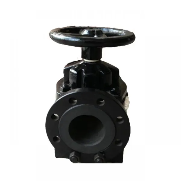 Cast Iron Flange Manual Rubber Lined PN16 Diaphragm Valve photo-3