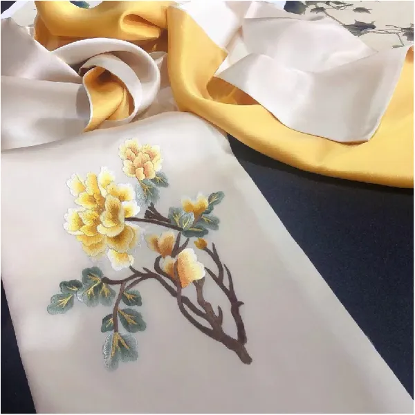 Embroidered Long Scarf photo-3