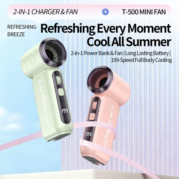 OEM ODM Mini Handheld Fan WholesaleFan and power bank combined Portable Adjustable Speed Personal Hand Fan For Promotion Gifts
