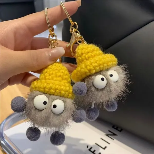 Faux Fur Monster Keychain photo-5