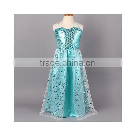 Wholesale Cheap 2015 Elsa Queen Dress For Girls D photo-2