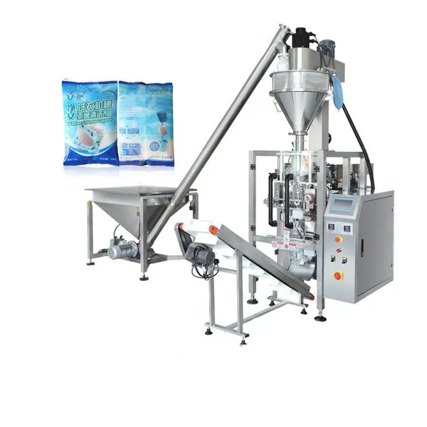 MO-QDMECH Máquina de Embalagem de Pó Automática BZ016 VFFS Auger Filler com Transportador de Rosca 500-5000g 5-60sacos/min Sistema de Aço Inox