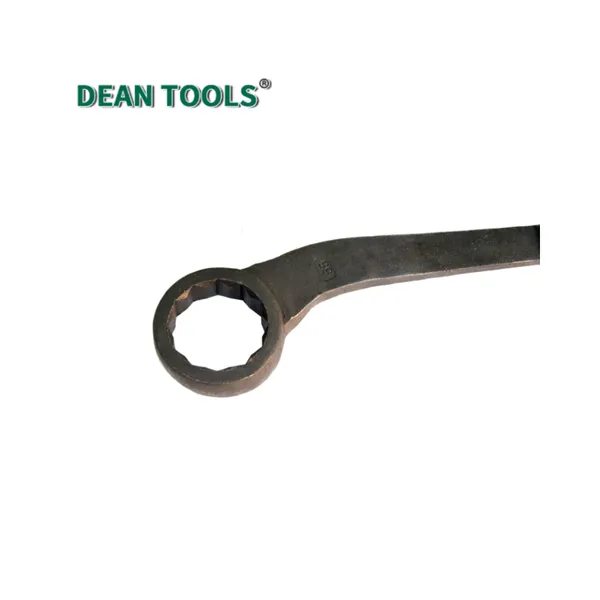 Bent Construction Box Wrench Bent-handle Crowbar Box-end Wrench 45# Steel Durable and Rust-resistant photo-5
