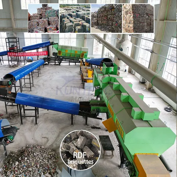 Municipal Waste Sorting and Recycling Machine Waste Reduce Machine Automatic Waste Segregation System EPC