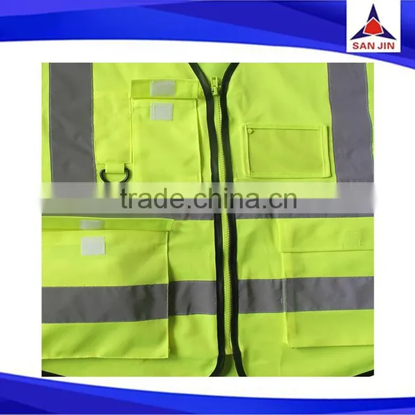 Reflective Vest With Pockets High Visibility Safety Vest Road Safety Vest photo-5