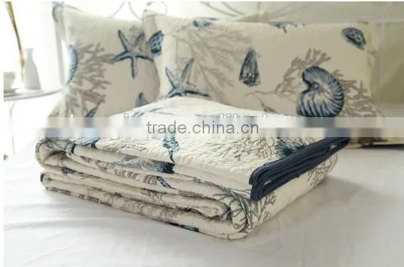 100% COTTON WASHED QUILT 32X32S 66x62 photo-2