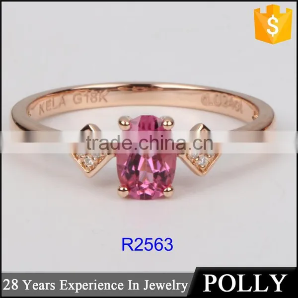 Factory Wholesale 18k Fancy Gold Gemstone Engagement Jewelry Ring Design Samples photo-2