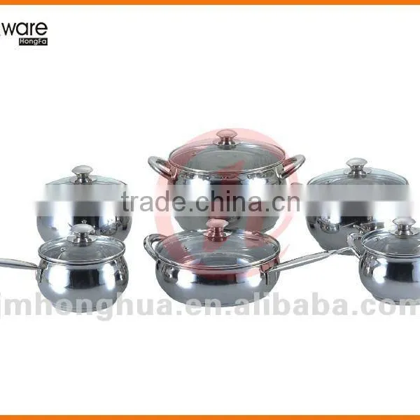 12 PCS Stainless Steel Cookware Set