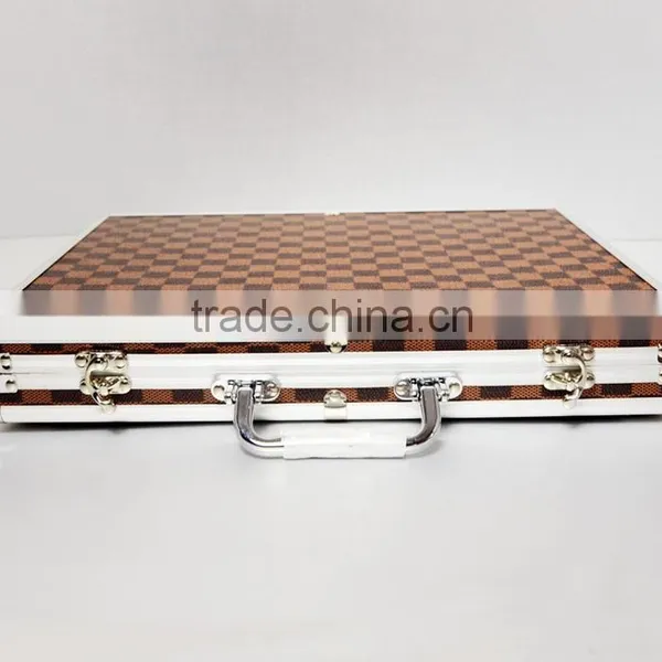 AN172 ANPHY Chip Case Aluminum Jetton Suitcase High Pink Flannelette Setting Metal Handle Lock 39.7*30*6.5cm 1kg