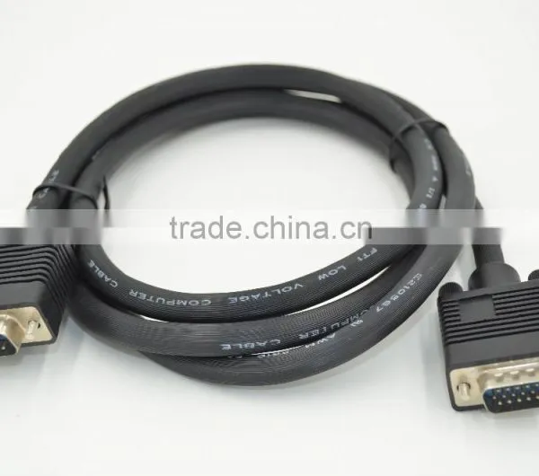 Xinya Hot Selling New Fashion Black VGA Cable Support 1280*960,1600*900,1600*1200 photo-3