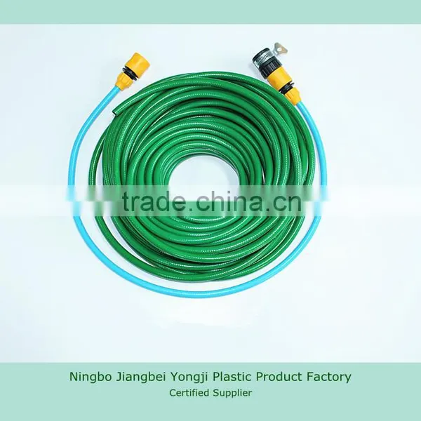 High Quality 5/8'' PVC Garden Water Hose Pipe/ Braided Fiber Hose Quality Choice