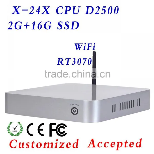 ultra thin client terminal,cloud terminal network computer support WIN7, thin client Intel Atom d2550 !!