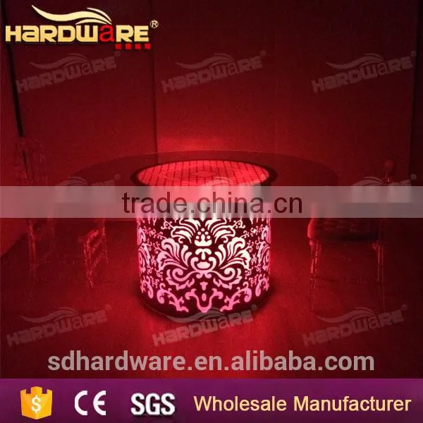 Bar Illuminated Table Round Led Glass Top Table Round Table photo-4