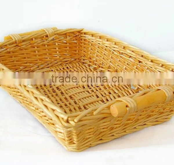 natrual color willow basket willow tray
