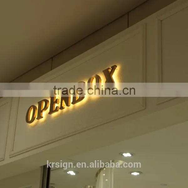 Decorative LED Illuminated Halo Shop Sign Backlit Channel Letter photo-5