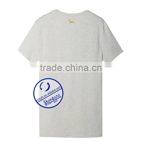 Custom Round Neck Cotton Mens T-shirt With Pocket photo-2