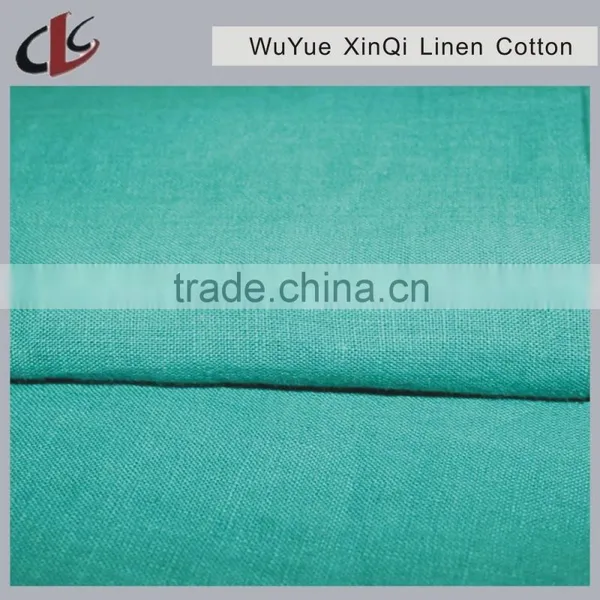 10s*10s High Quality Plain Dyed Linen Viscose Blend Fabric