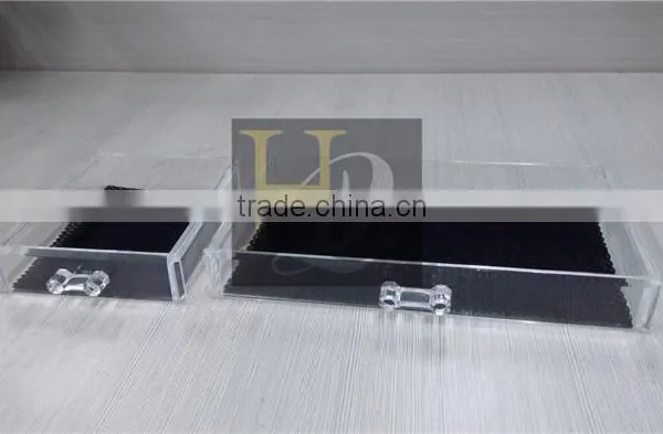 Acrylic Jewelry & Cosmetic Storage Display Boxes Two Pieces Set photo-3