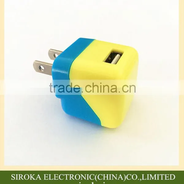 Mobile Phone Accessories Factory Supply High Quality US Folding Plug Usb Wall Charger 5V 1A for IPhone IPod