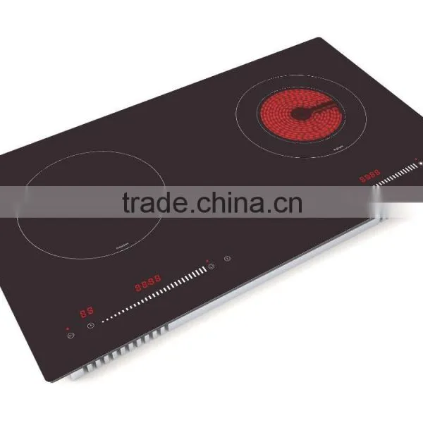 Electric Hot Plate Kitchen Equipment Two Burners Induction Heater Crystal Plate Infrared Induction Cooker Appliances 2015 photo-2