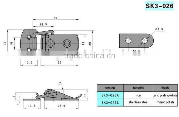 High Quality SK3-026 Spring Loaded Toggle Latch photo-2