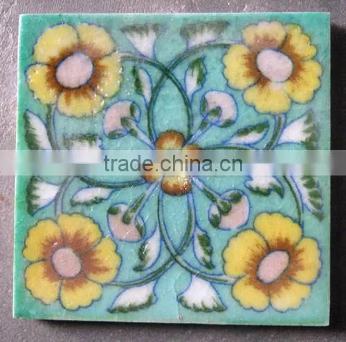Stair riser tile - decorative painted riser tiles design & idea