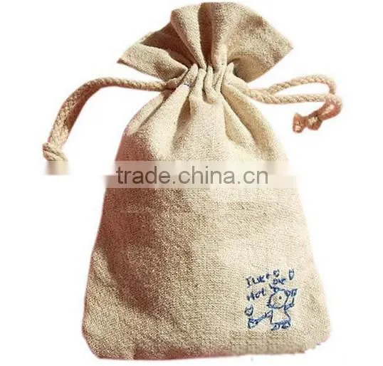 Customized Natural Jute Burlap Bag photo-3