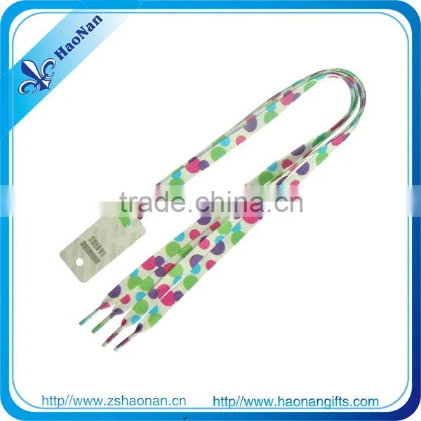 High Quality Fashion Customized Flat Waxed Shoelaces