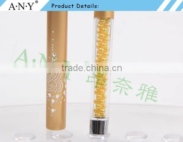 ANY Nail Art Design Care Nylon Hair French Manicure Nail Brush Gold Handle photo-4