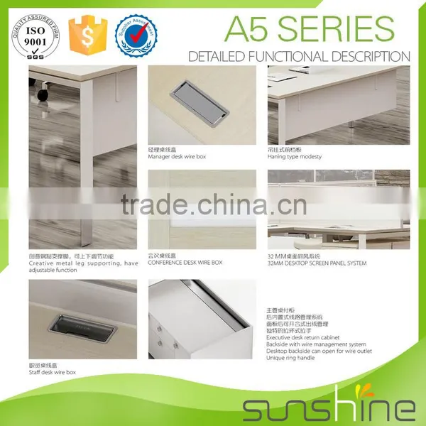 YS-SW03 Standard Sizes Of Workstation Furniture 4 Seats Laptop Desk Guangzhou Office Furniture Manufacturers photo-5