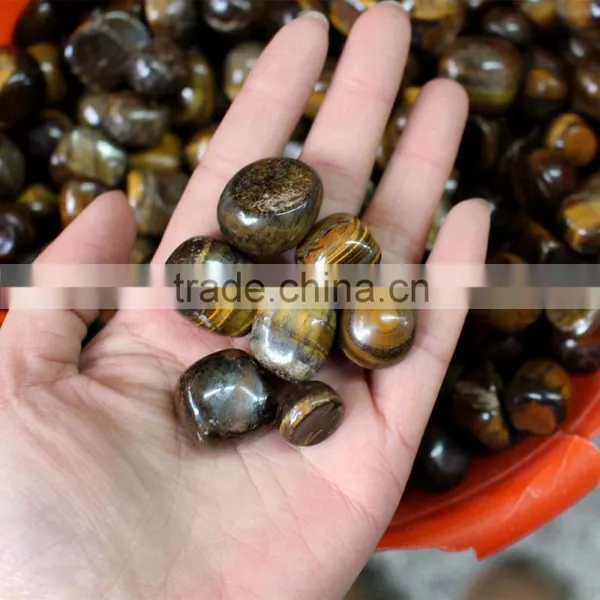 Bulk Natural Polished Tiger Eye Tumbled Stone photo-2