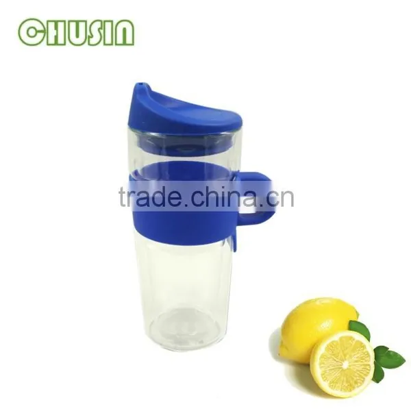 Mouth Blown Borosilicate Double Wall Glass Solo Cup Solo Mug Party Mug Party Cup With Silicone Lid
