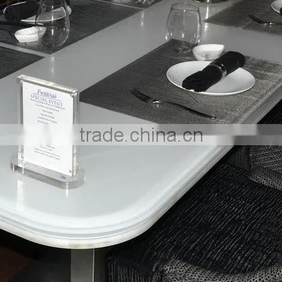 Pure Color Acrylic Resin Crystal Panel for Restaurant Dining Table Top Designs photo-3