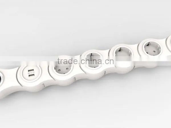 5 Way Retractable EU Power Strip photo-2