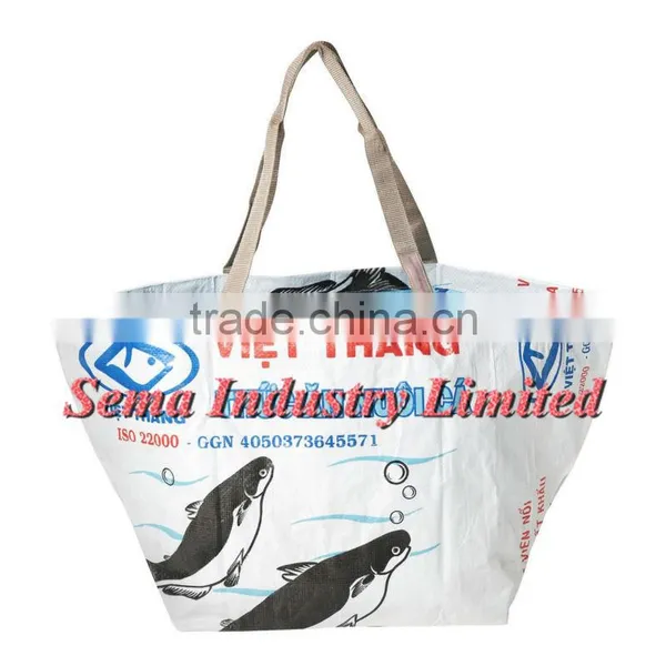 Eco-friendly High Quality Printed Woven Shopping Bag With Imprint Logo Made in China photo-4