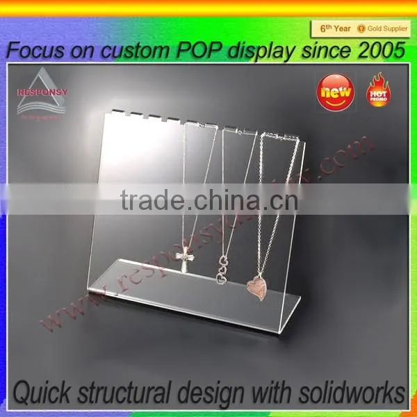 Custom Acrylic Jewelry Necklace Countertop Stand photo-3