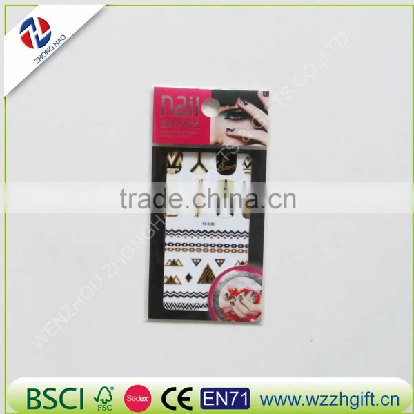 New Arrived Elegant Fancy Customized Craft Ecofriendly Quality Temporary Nail Sticker Wholesale photo-2