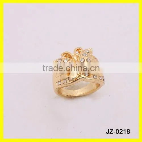 18kgp Cubic Zirconia Butterfly Ring Jewelry