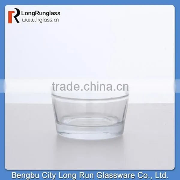 LongRun 2015 Roung High White Glass Candle Holders For Wedding Centrepiece Wholesale