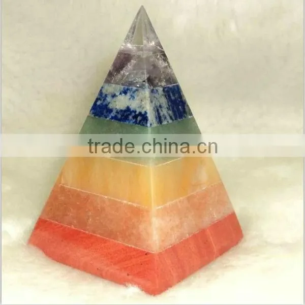 Different Semi-precoius Gemstones Pyramid for Jewelry