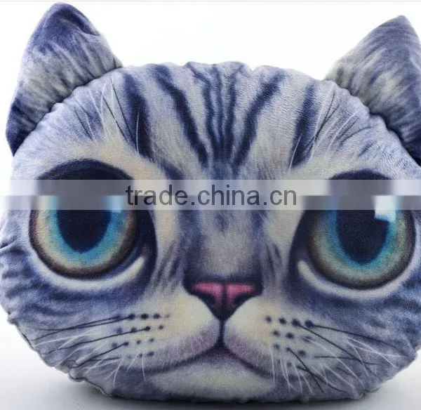 Aimigou Plush Animal Shaped Cat Face Pillows photo-2