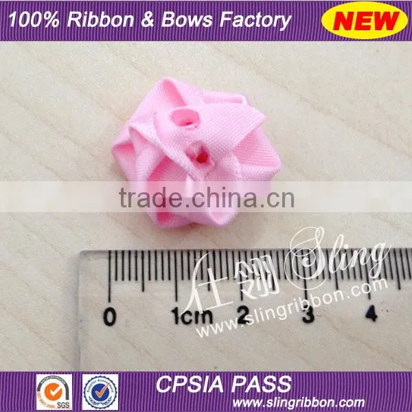 Handmade Satin Ribbon Flower For Garment Decoration Factory Wholesale photo-3
