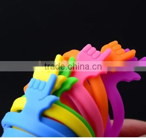 NEW Cute Silicone Finger Bookmark / Elastic Bookmark / Book Marker Stationery Gift photo-5