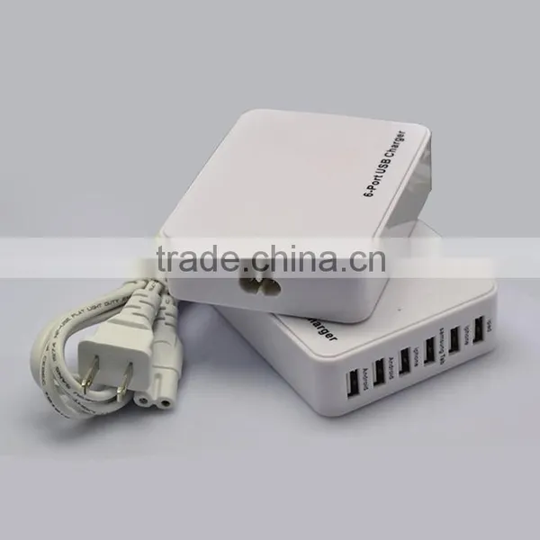 2015 Hot New 6 Ports Usb Intelligent Super Fast Flat Mobile Phone Battery Charger photo-2