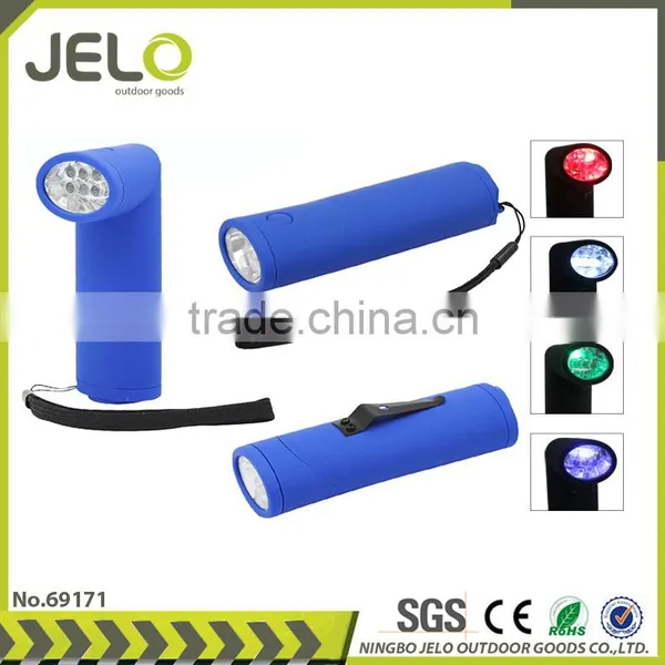 Magnetic 6 LED Multi Torch With Swivel Head Clip Tactical Flashlight