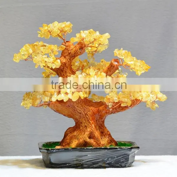 New Fashion Gemstone Tree Stone Crafts Citrine Crystal photo-4